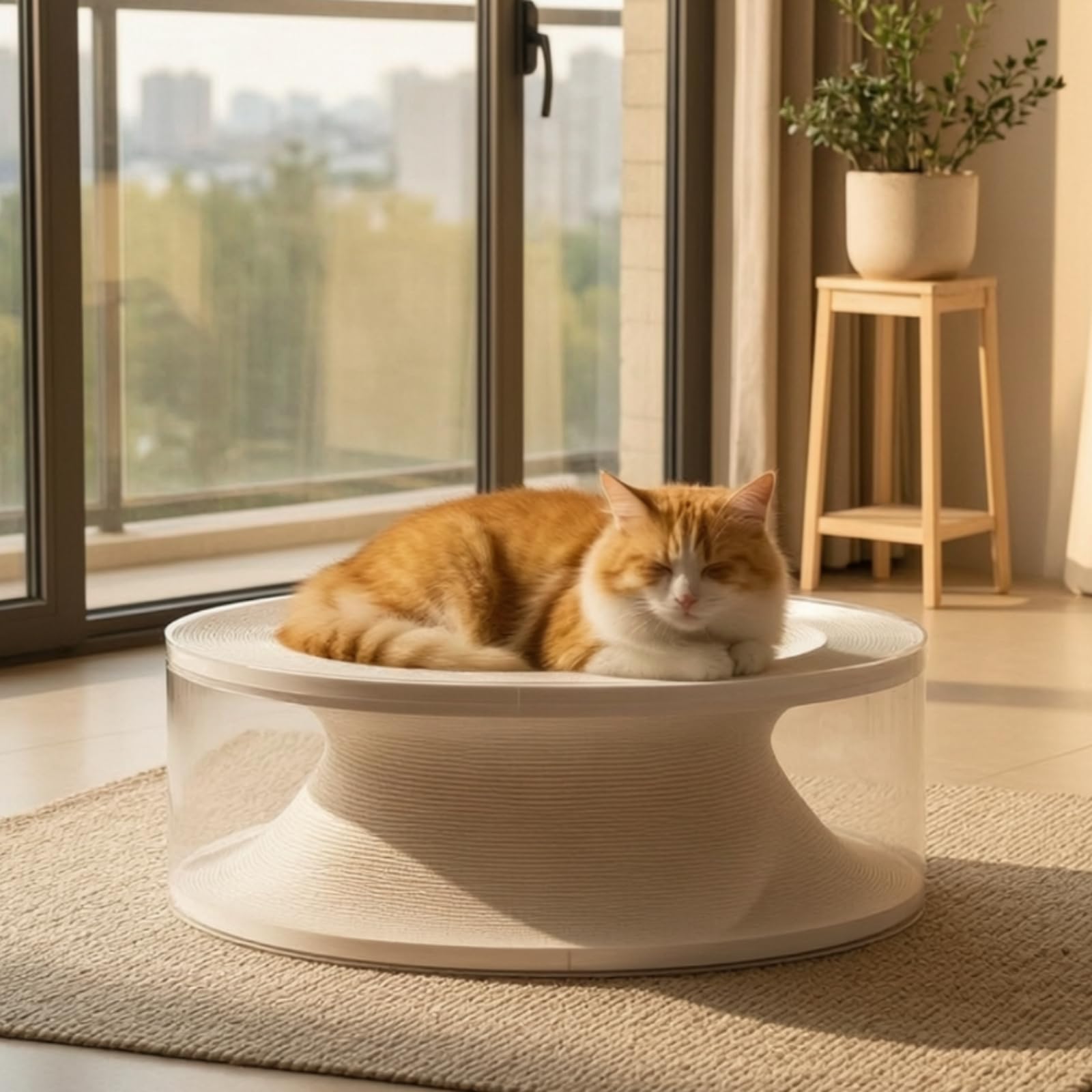 Cuccia per Gatti in Cartone Ondulato