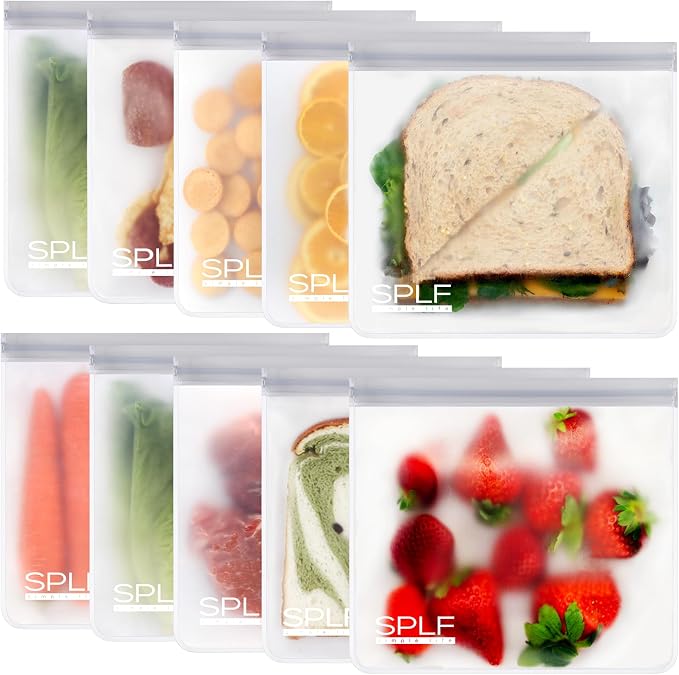 10 Pack Reusable Sandwich Bags