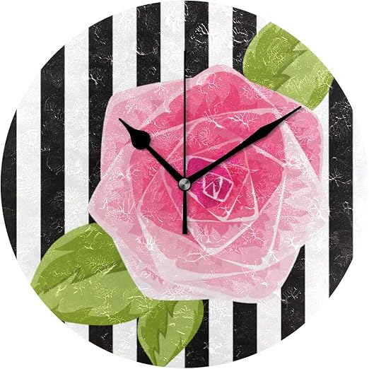 Amazon Miscery 掛け時計 ピンクのバラのつぼみのイラスト インテリア 木製 サイレント キッズ 子供 部屋飾り 簡単 和風 置き時計 可愛い おしゃれ 北欧 時計 壁掛け 連続秒針 電池式 プレゼント 置き時計 掛け時計 オンライン通販 Amazon Miscery 掛け時計 ピンクのバラのつぼみのイラスト インテリア 木製 サイレント キッズ 子供 部屋飾り 簡単 和風 置き時計 可愛い おしゃれ 北欧 時計 壁掛け 連続秒針 電池式 プレゼント 置き時計 掛け時計 オンライン通販