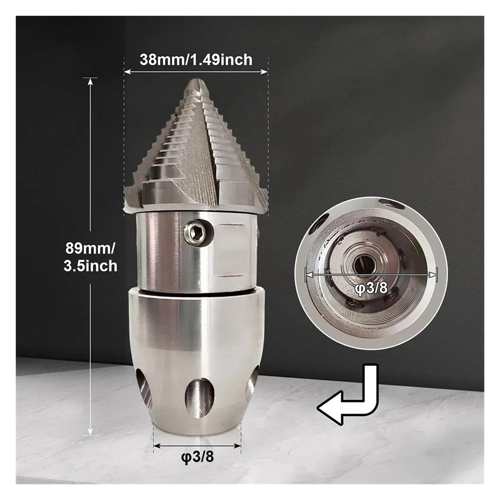 Buse rotative 3/8 for nettoyage des égouts haute pression(3 8 40L To 50L)