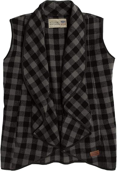 black waterfall vest