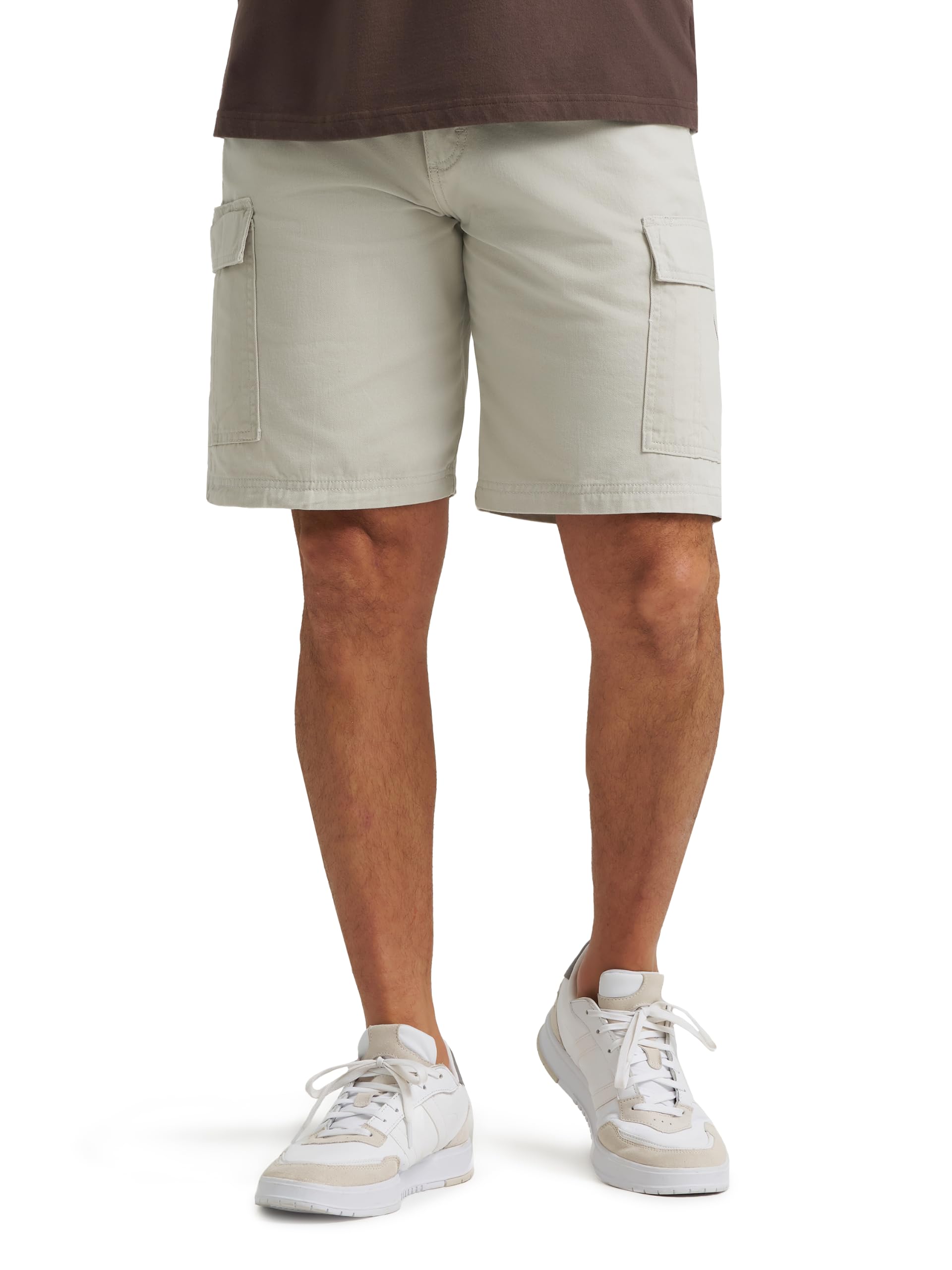 Wrangler Pantalón Corto Cargo de Ajuste Relajado para Hombre, Masilla Oscura, 32
