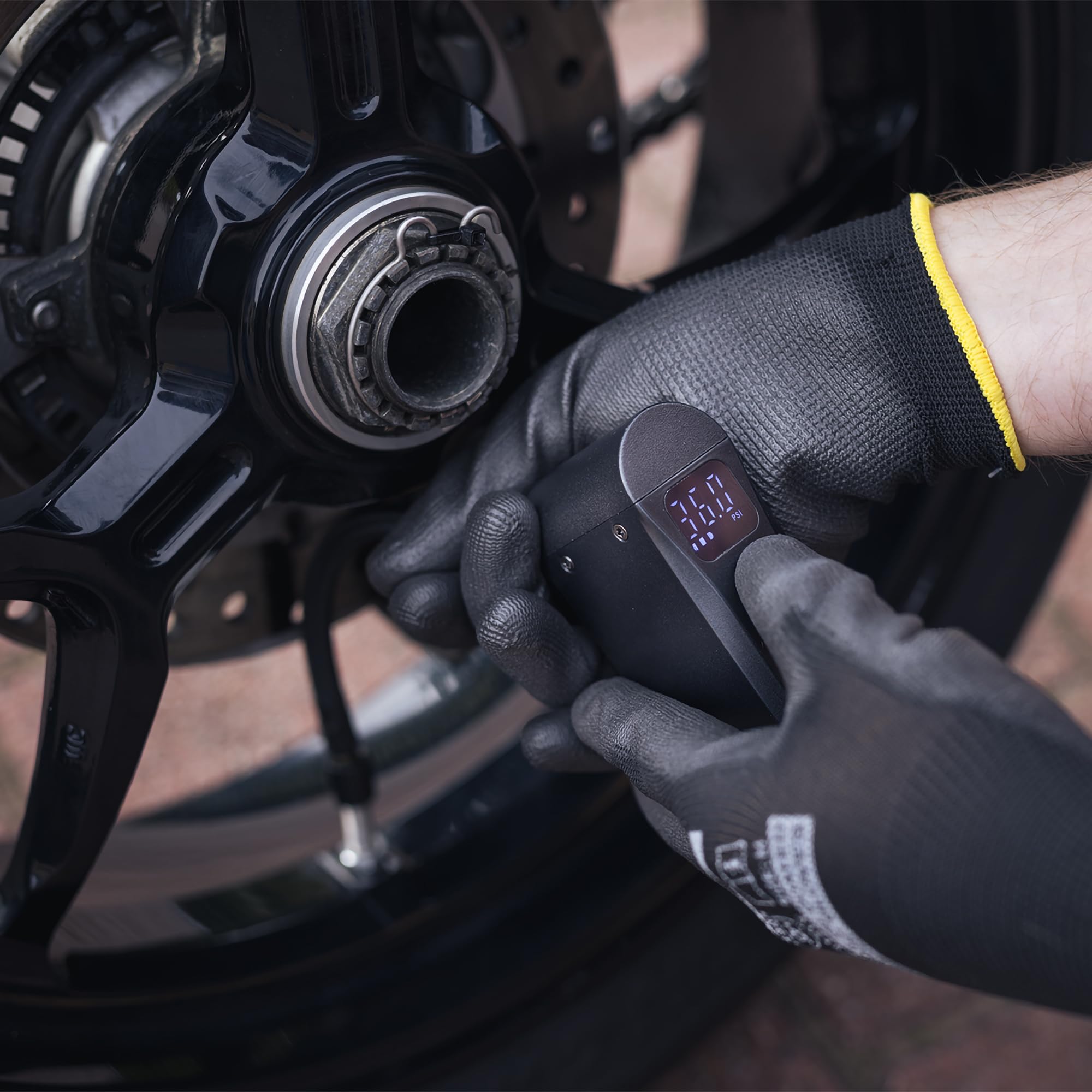 Oxford NanoJet EL143 Gonfleur de Pneu sans Fil Ultra Compact | Gonflage de pneus de Moto, vélo, Ballon de Football et gonflables