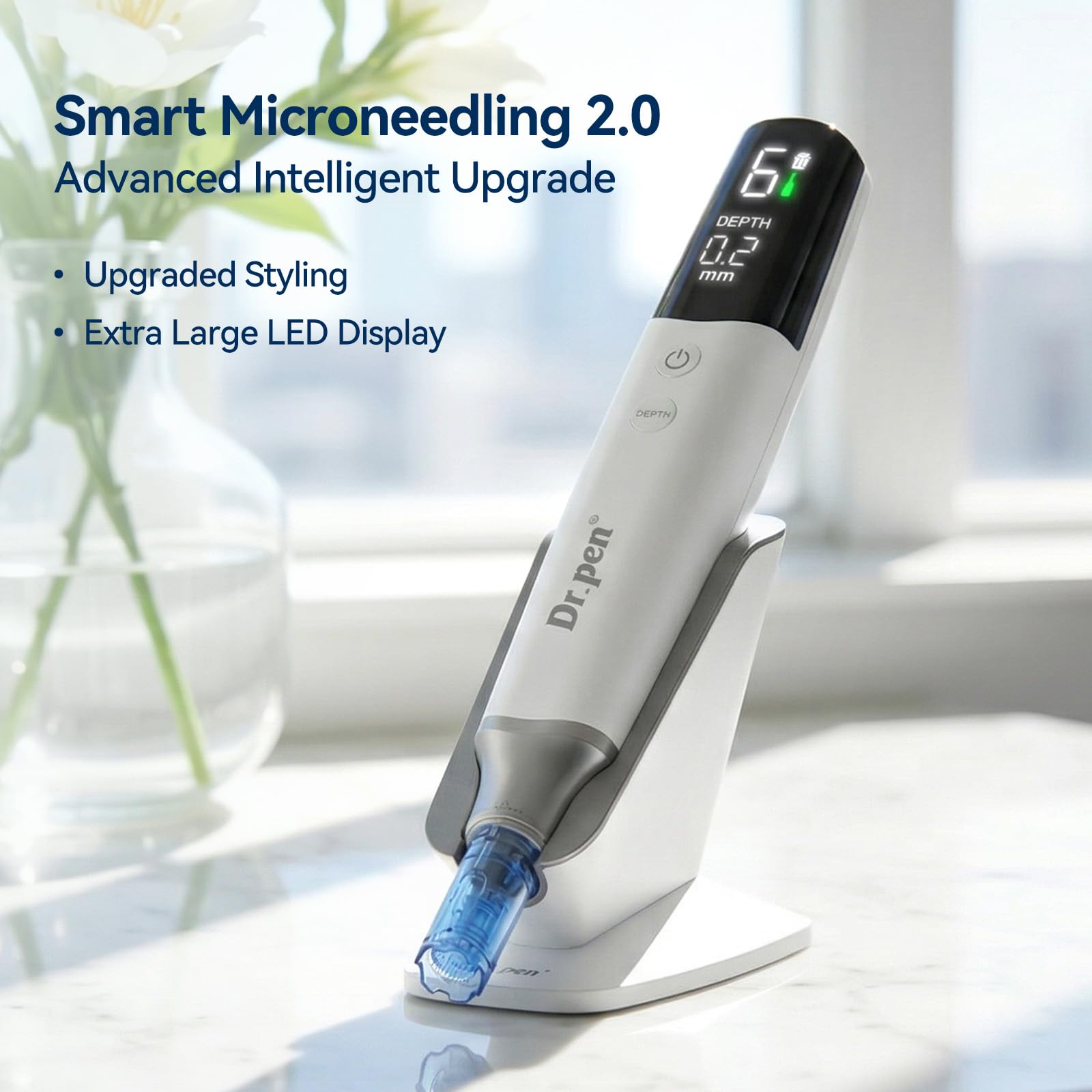 Dr.pen M9 Microneedling - Cartucce usa e getta per microneedling, punte nano rotonde, 10 pezzi