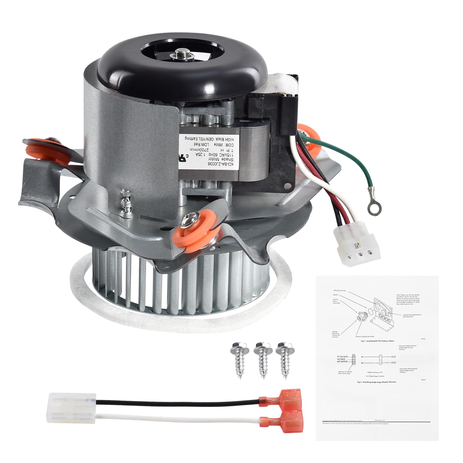 HC21ZE126A 326628-762 Furnace Draft Inducer Motor Assembly