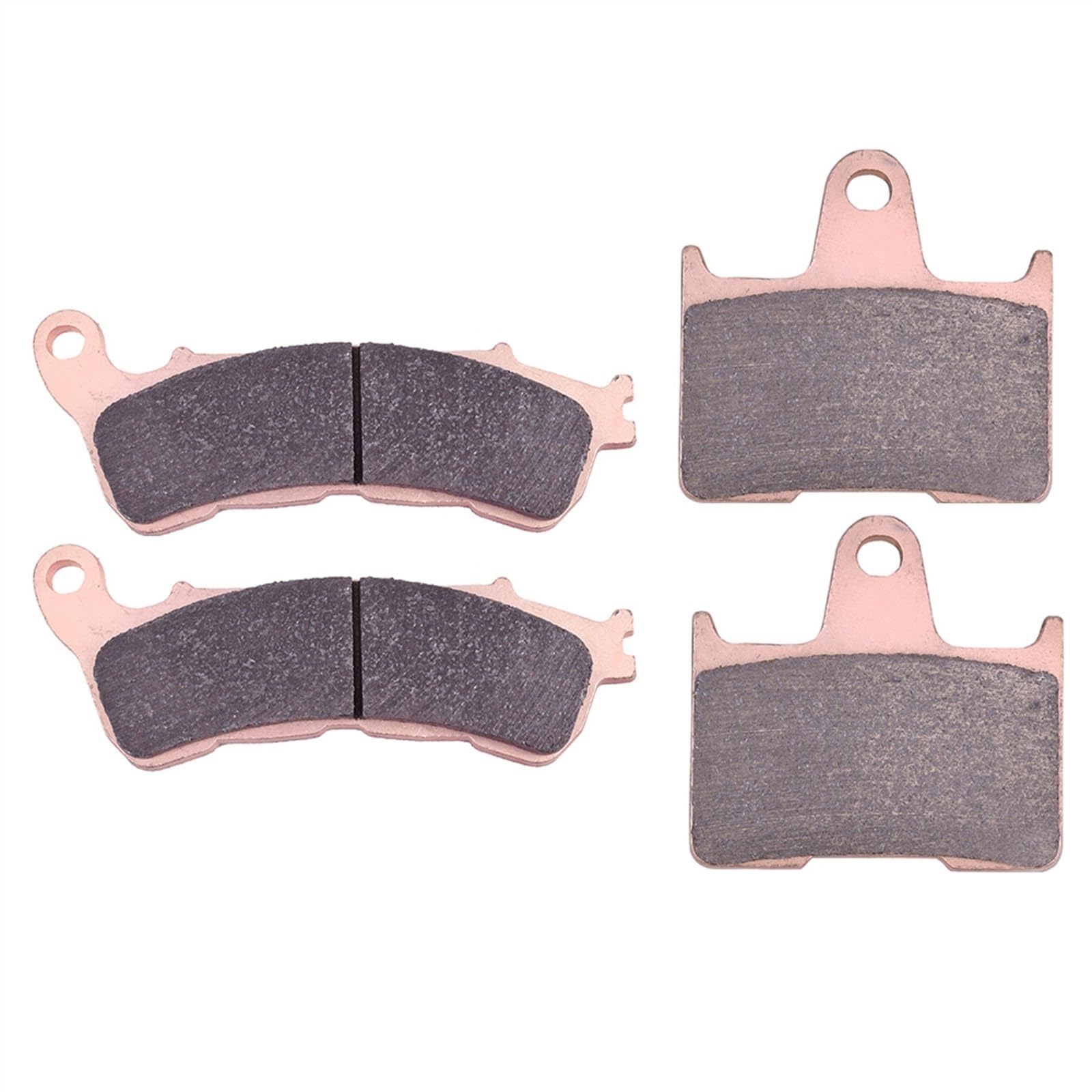 Pastillas de freno de motocicleta Kit de pastillas freno delanteras y traseras para DAVIDSON XL883R para Roadster XL883N Iron XL883L para Super para Low 883 2014(1set Copper)