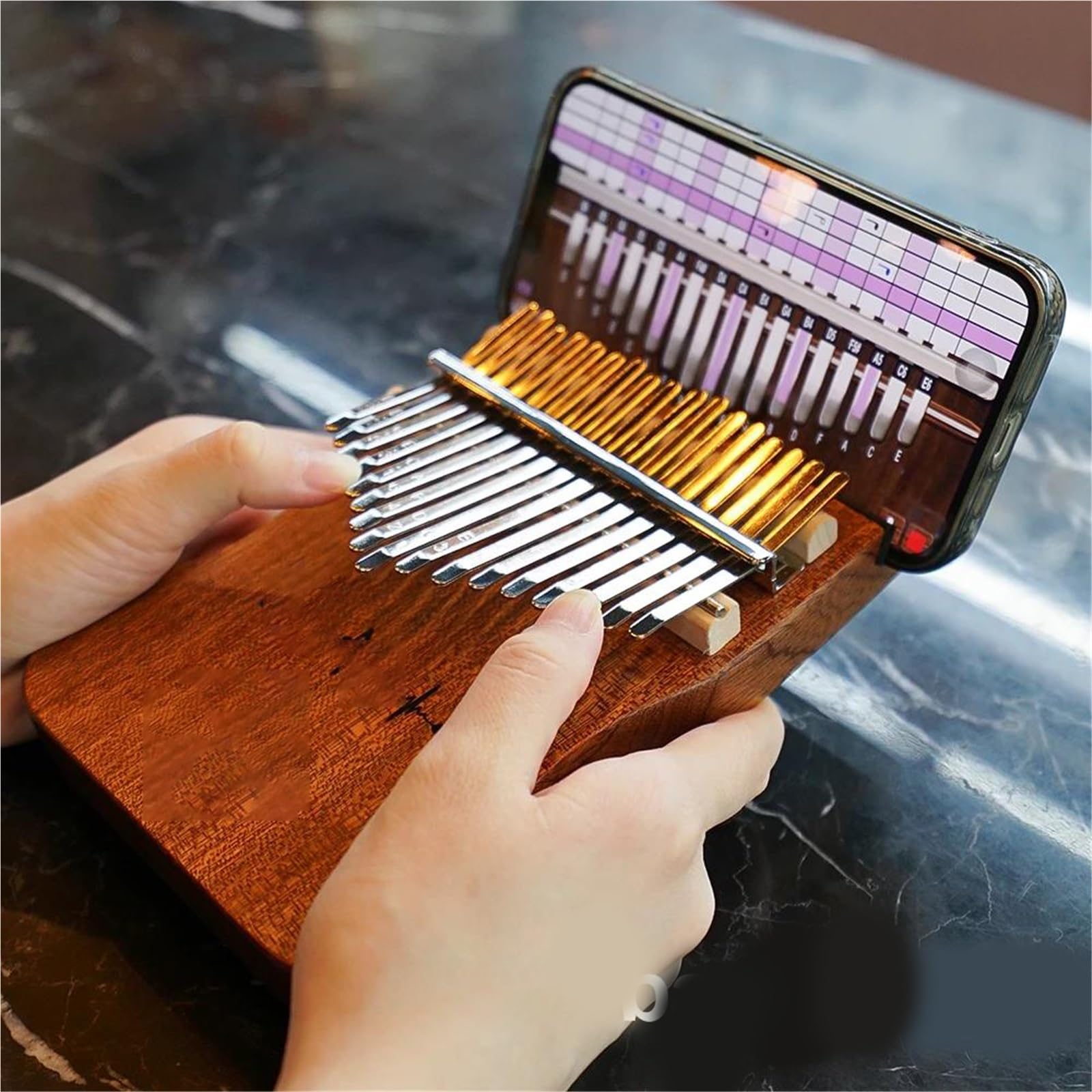 Kalimba Principiantes Kalimba De Madera Maciza De 17 Teclas Perfecto Para Principiantes.