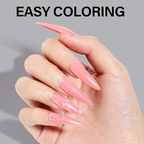 Vista 22 de AILLSA 450 puntas de uñas de gel extra cortas, puntas de uñas de gel de cobertura completa, punta de uñas postizas preliminadas a presión, 15