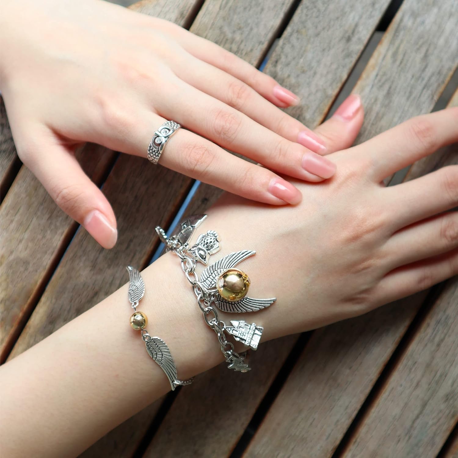 Fancy Space Enchanted Wizard Charm Bracelet for Her – Adjustable Handmade Magic Jewelry – Valentine’s Day & Birthday Gift for Girls, Teens & Women - Image 3