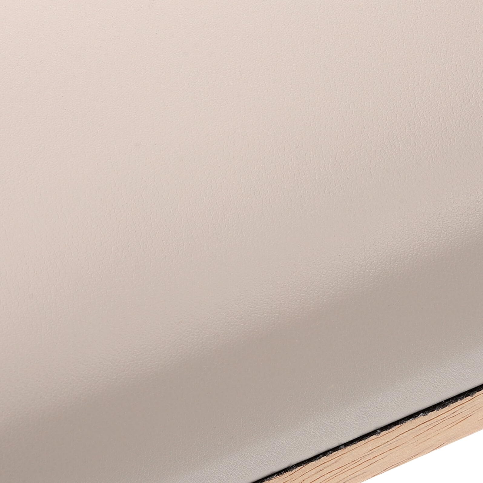 Cuscino Poggiamano per Unghie in Legno e Cuoio, Khaki | Supporto Manicure Stabile, Superficie Liscia e Morbida, per Nail Art e Uso in Salone