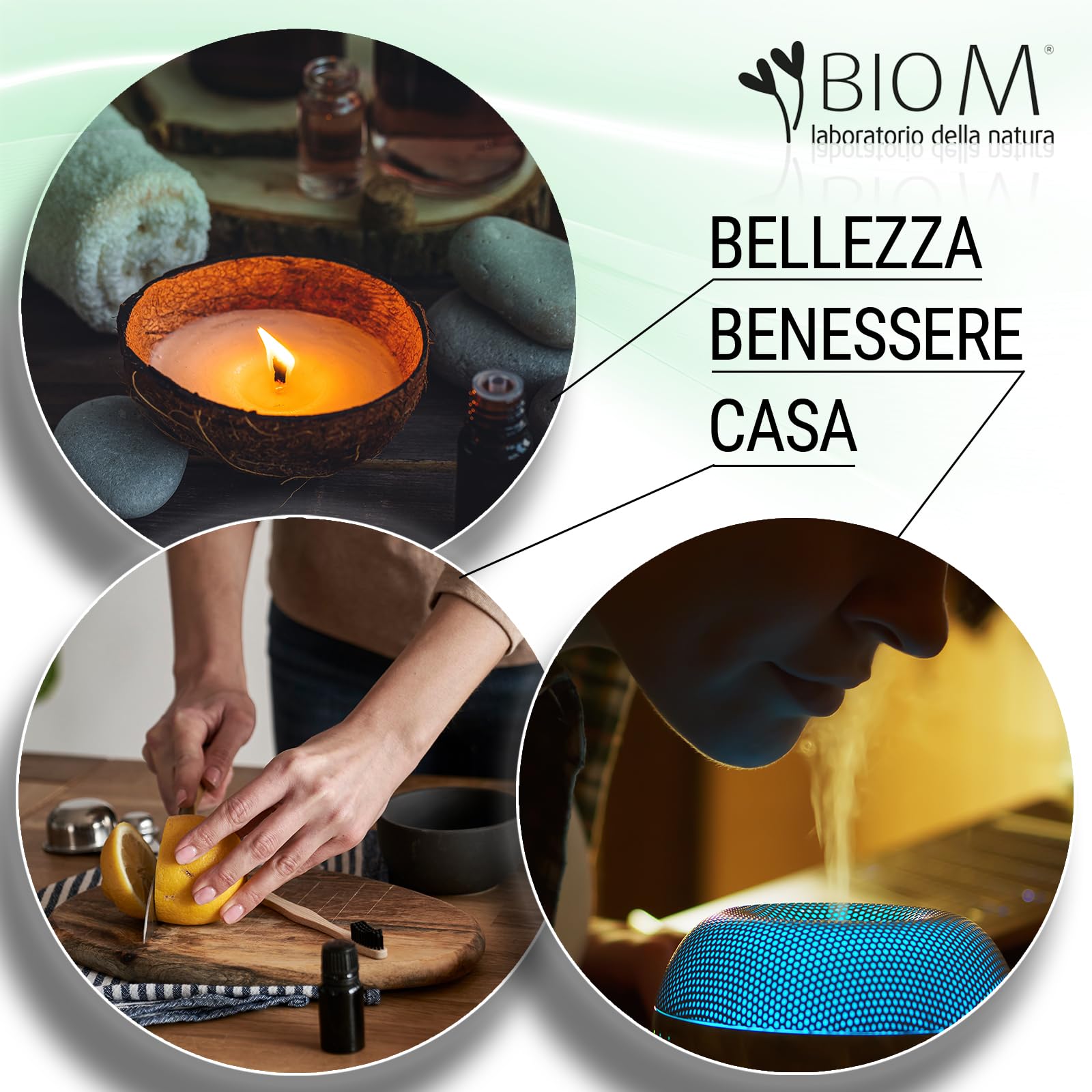 BioM Laboratorio della Natura - Olio Essenziale di MIRTO PURO BIO -10ml -100% NATURALE- 100% ITALIANO per Aromaterapia, Diffusori, Uso Alimentare e Massaggi - Dermopurificante e Antibatterico