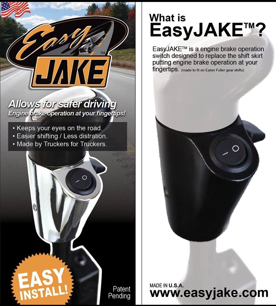 EasyJake Chrome Shift Knob Skirt With LED Blue Switch