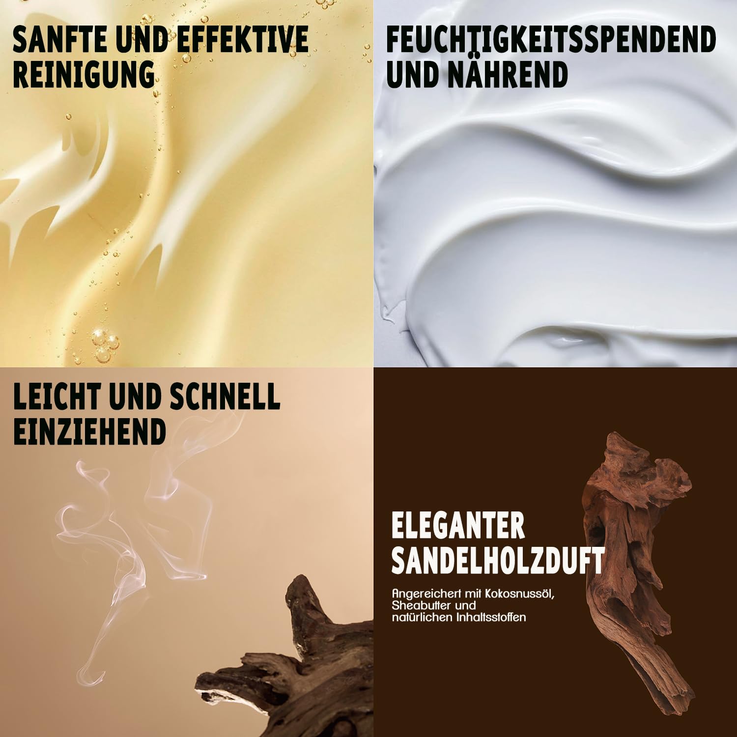 Geschenke für Männer, BODY & EARTH Gift Baskets für Männer Reinigen Geschenkeset für Männer, 8-teiliges Sandelholz Duft Herren Geschenkset, Geburtstagsgeschenke, Vatertagsgeschenk