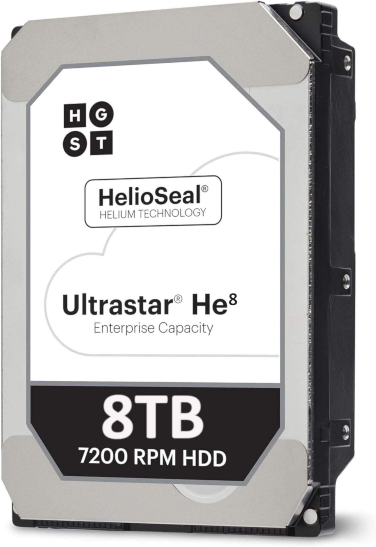 HGST Ultrastar He8 | HUH728080ALN600 | 0F23662 | 8TB 7200 RPM 128MB Cache SATA 6.0Gb/s 3.5in Helium Platform Enterprise Hard Drive Bare Drive (Renewed) , 1 Year Warranty