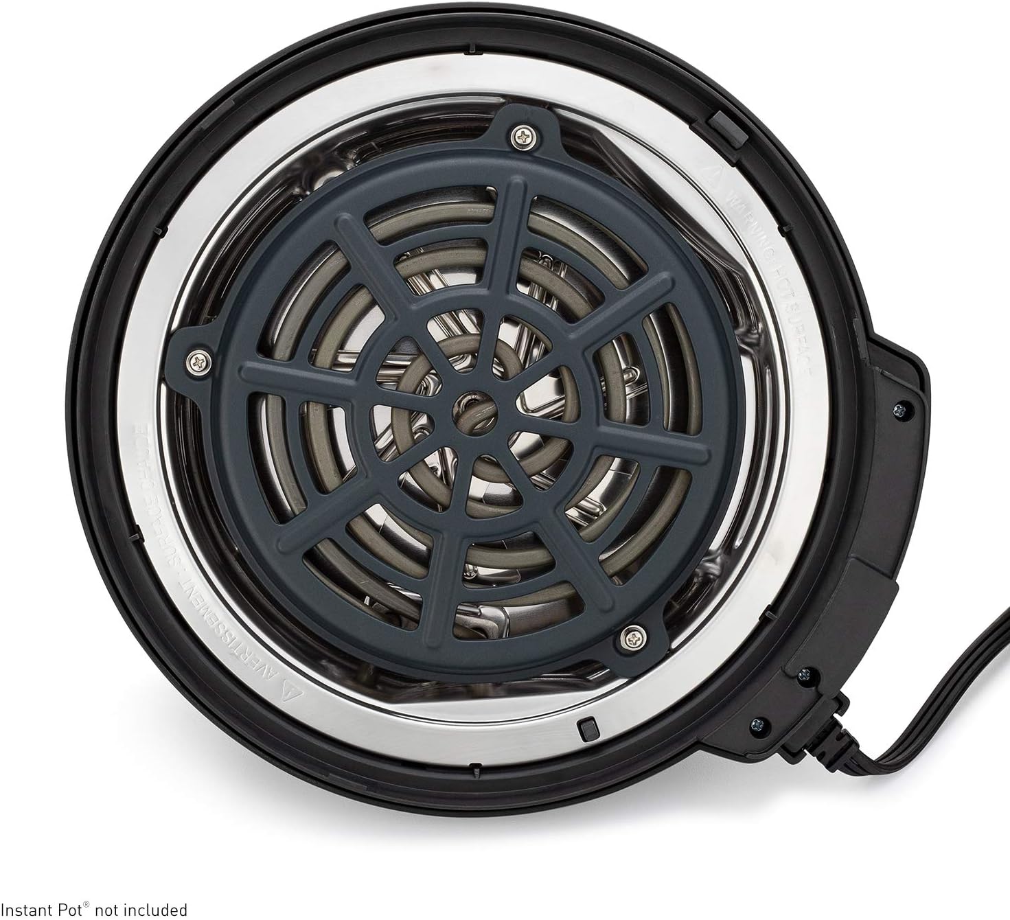 Diagram showing compatibility of the Instant Pot Air Fryer Lid with various 6-quart Instant Pot models