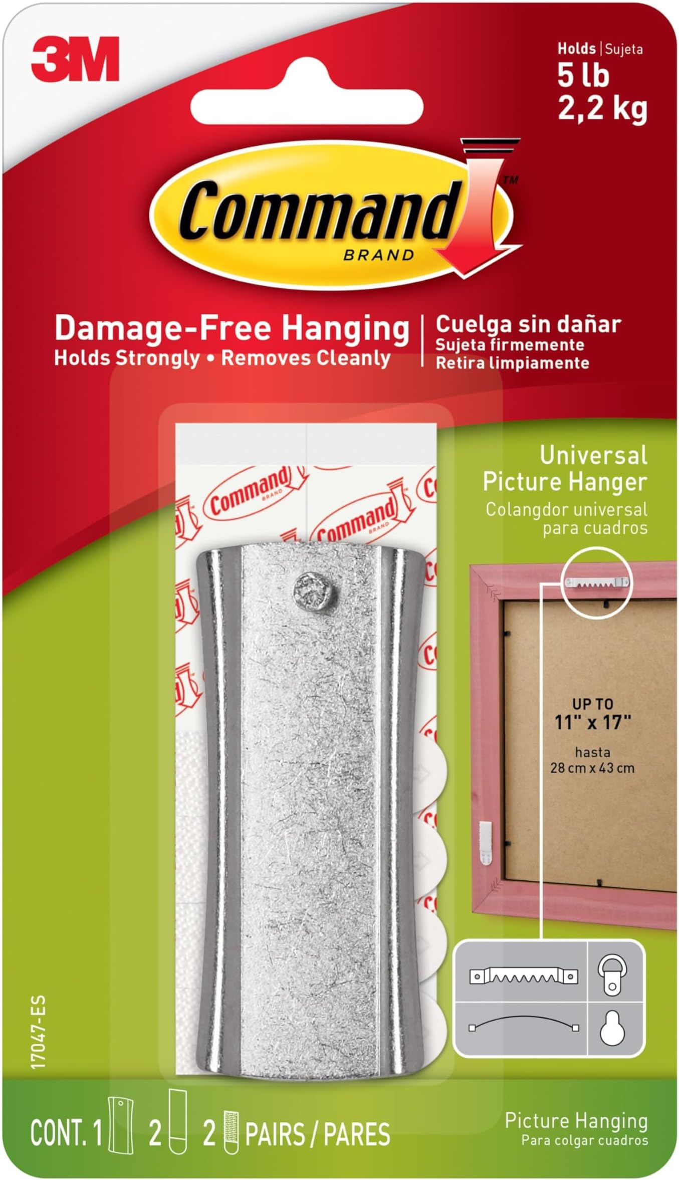Command Stick Nail Saw T Hanger