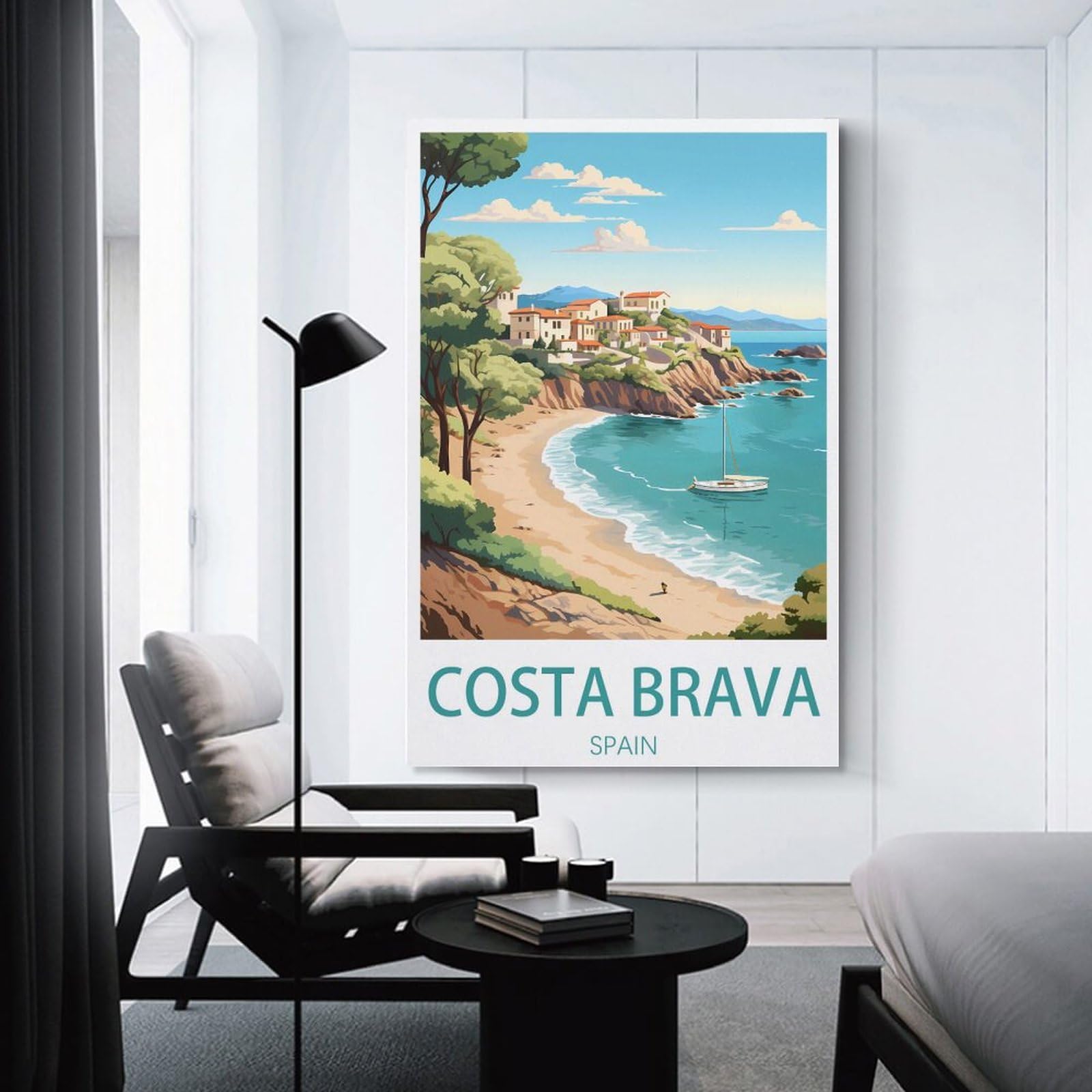 Menorca Poster Vintage De Voyage Sur Toile Pour Chambre à