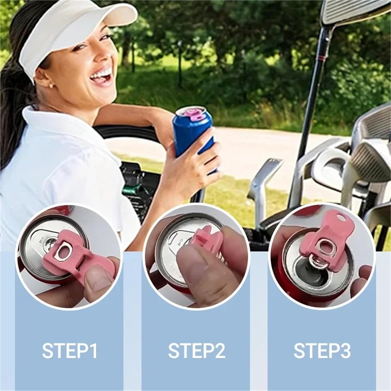60PCS Easy Tab Opener&Drink Protector Coke Beverage Can Plastic Simple Bottle Sealing Dustproof To Pull
