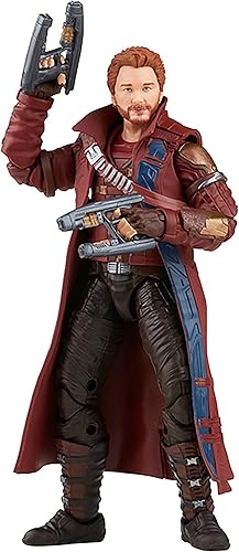 Miniatura 4 de Marvel Legends Series Thor: Love and Thunder Star-Lord Figura de acción de 6 pulgadas, juguete coleccionable, 2 accesorios, 1 pieza Build-A-Figure