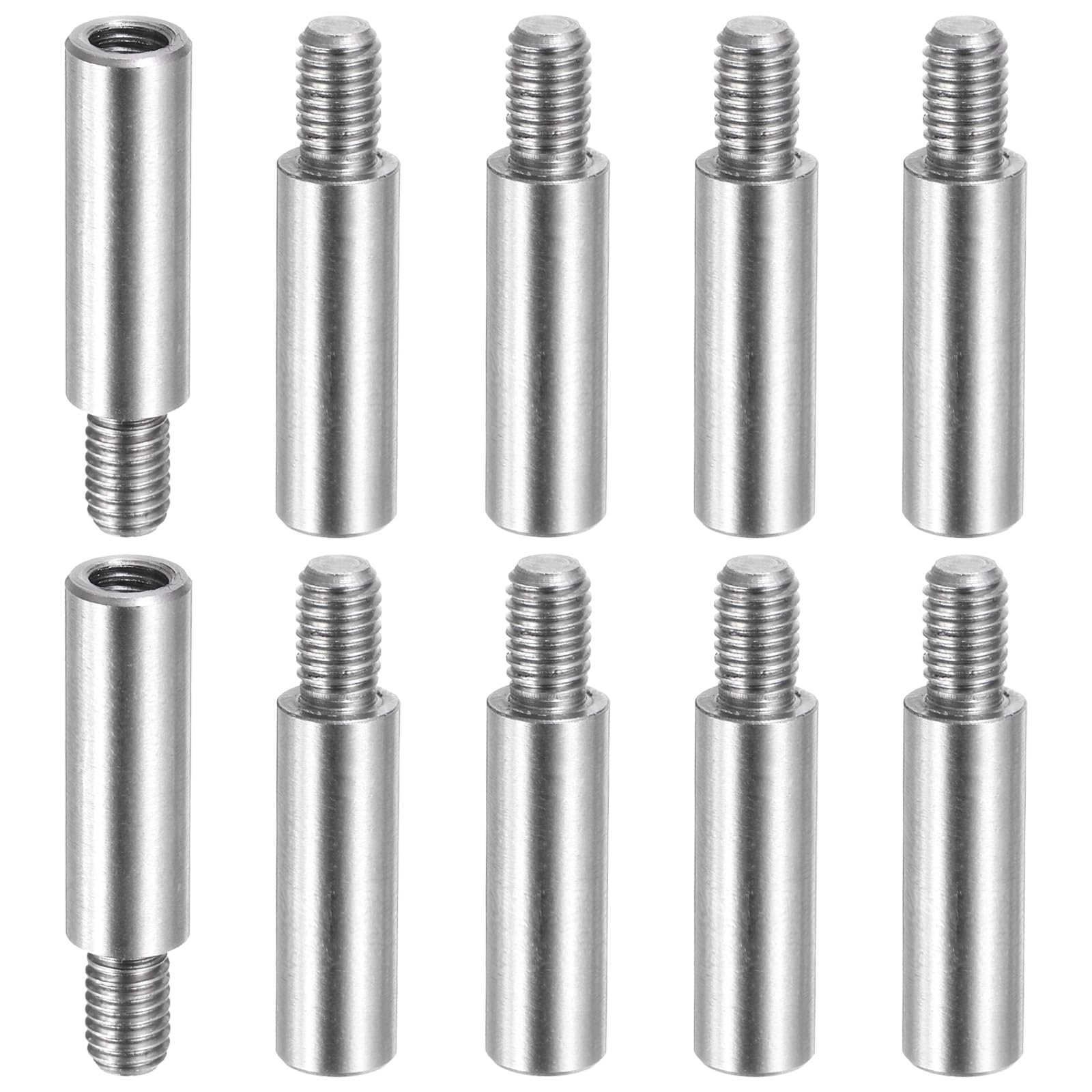 PATIKIL 10 Pcs M5x25+8mm Stainless Steel Standoff Extension Posts Screws,Metric Male Female Thread Adapters Spacer for PCB,Quadcopter Drone,Computer &