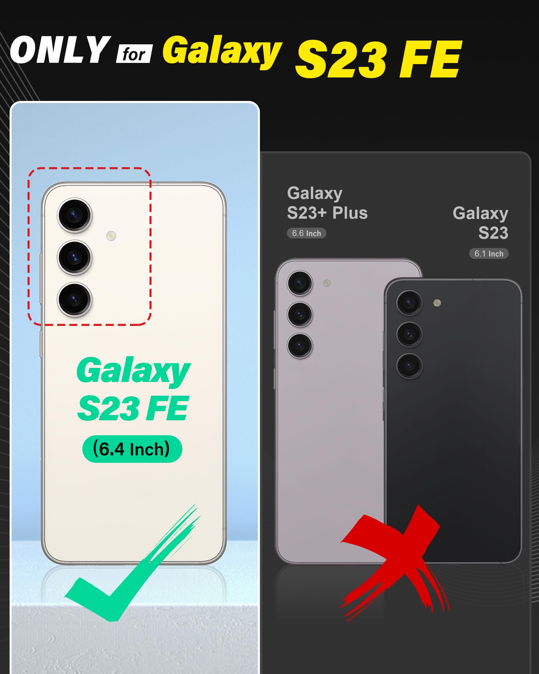 TUCCH Wallet Case for Galaxy S23 FE, [TPU Shockproof Interior Case] Folio Kickstand [RFID Blocking] Card Slot, Magnetic PU Leather Protective Flip Cover Compatible with Galaxy S23FE 5G 6.4