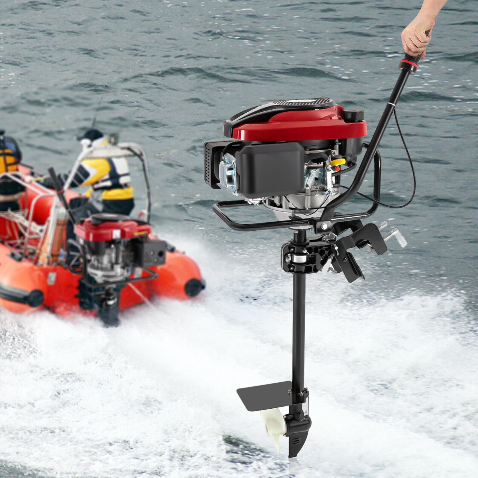 Buy 4Stroke 8 HP Outboard Petrol Engine Marine Engines AirCooled