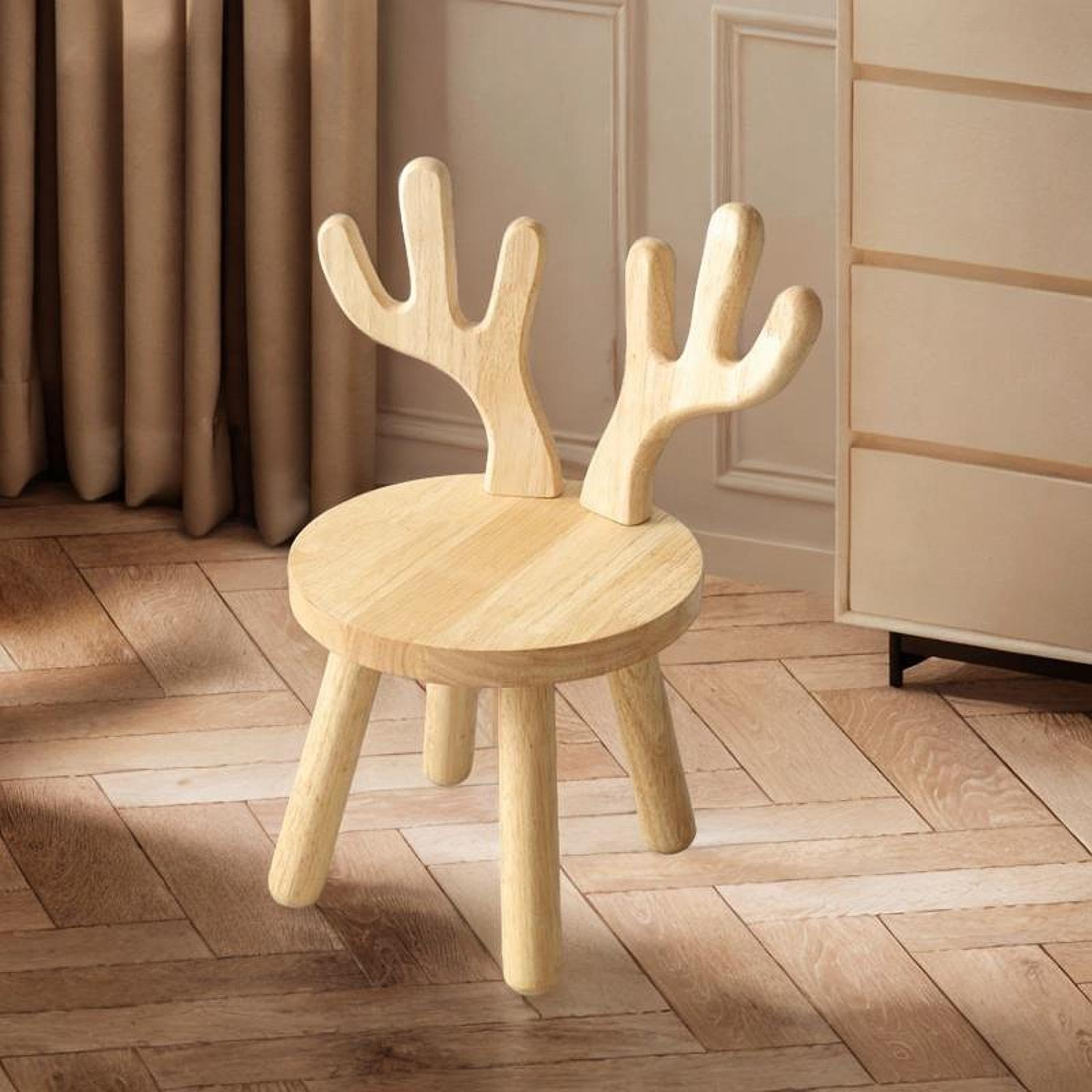 Silla Infantil, Taburete, Taburete de Madera, Silla, Reposapiés, Taburete Escalonado, Infantil para Dormitorio, Sala de Juegos, Puerta, Guarde