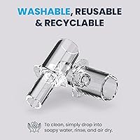 Vista 2 de BACtrack Boquillas profesionales con alcoholímetro (1000 unidades) Compatible con probadores de alcohol BACtrack S80, Trace, Scout, Element y S75