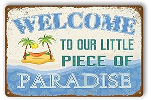 Pool Decorations Outdoor Pool Decor, Retro Outdoor Metal Tin Signs