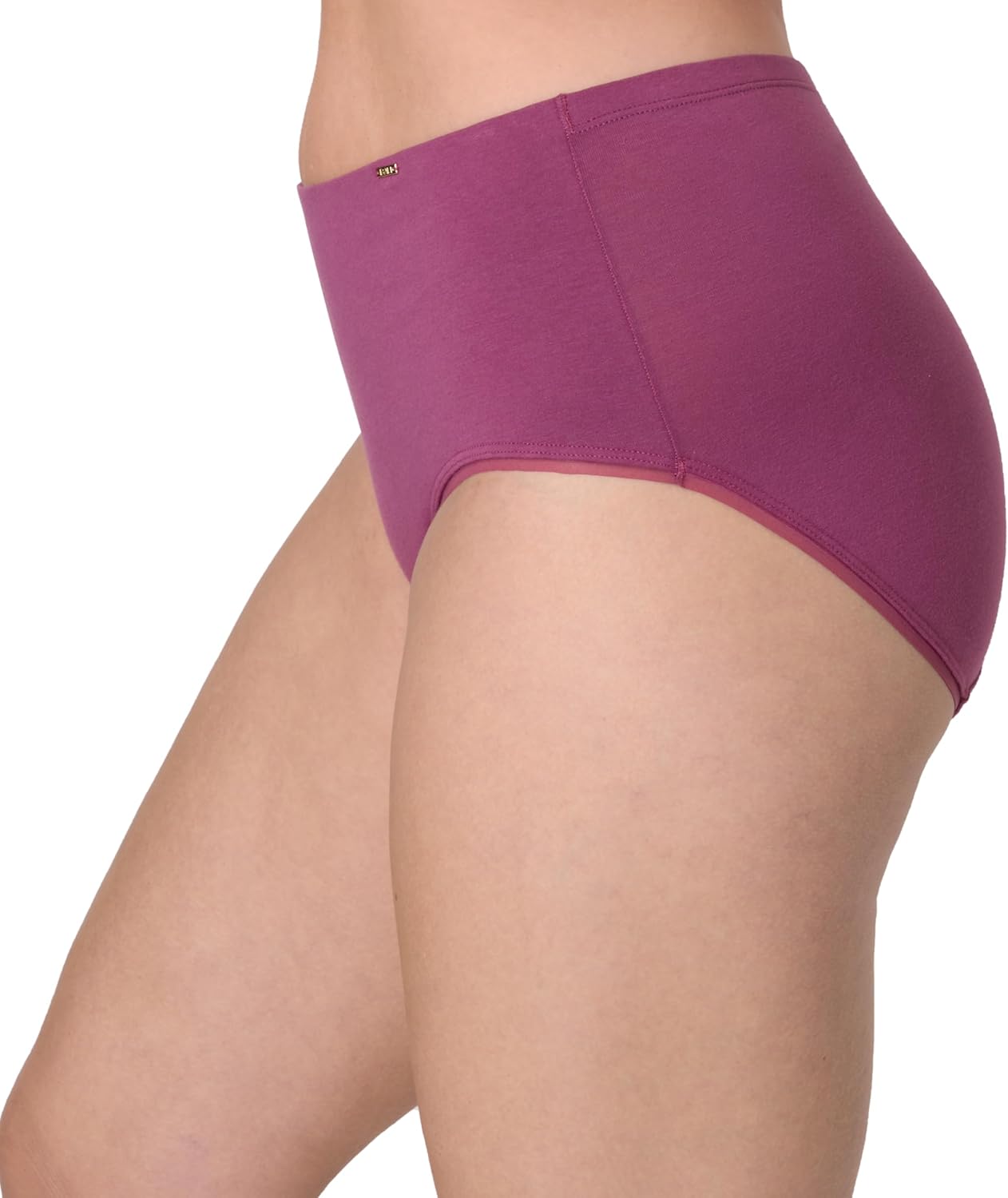 Bali womens Underwear Hipster Pack, Lux Cotton Essentials Hipster Underwear, Moisture-wicking, Tummy Control, 3-pack - Image 3