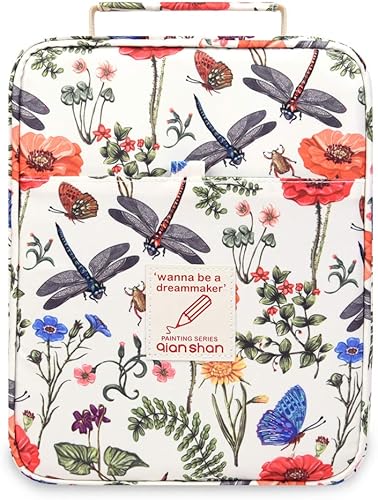 qianshan Ranura para estuche para lápices, capacidad para 202 lápices o 136 bolígrafos de gel con cierre de cremallera, organizador de bolígrafos de