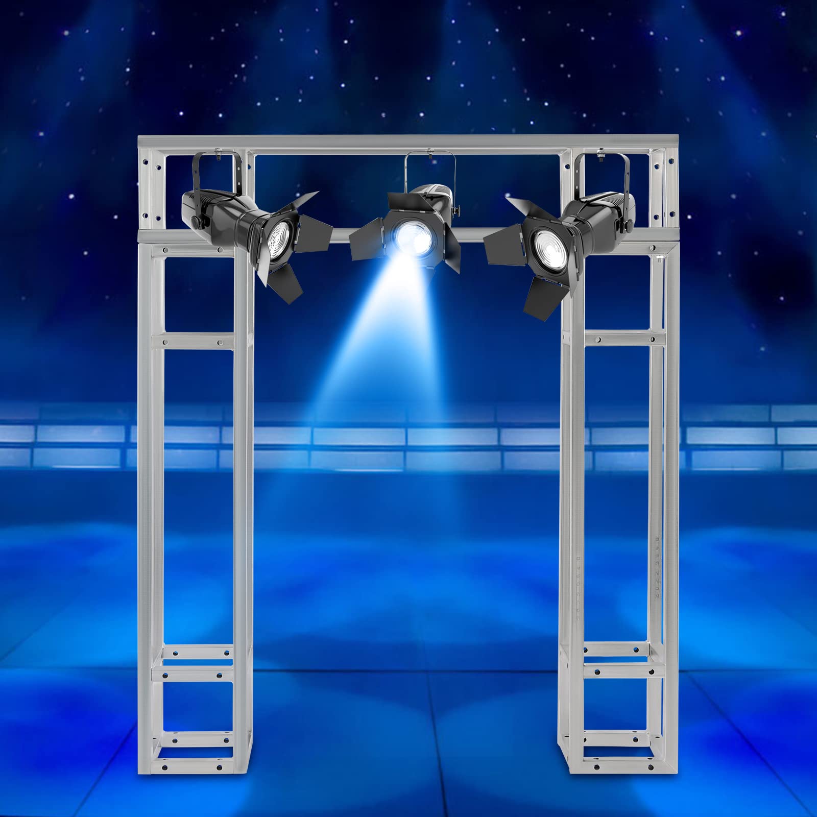 Metal Square Box Trusses Lite Duty Box Truss 7.87 * 7.87 * 39.37 inches Up to 220.46 lbs Max Load Capacity for Wedding Trusses, Concerts, Stage Background Construction