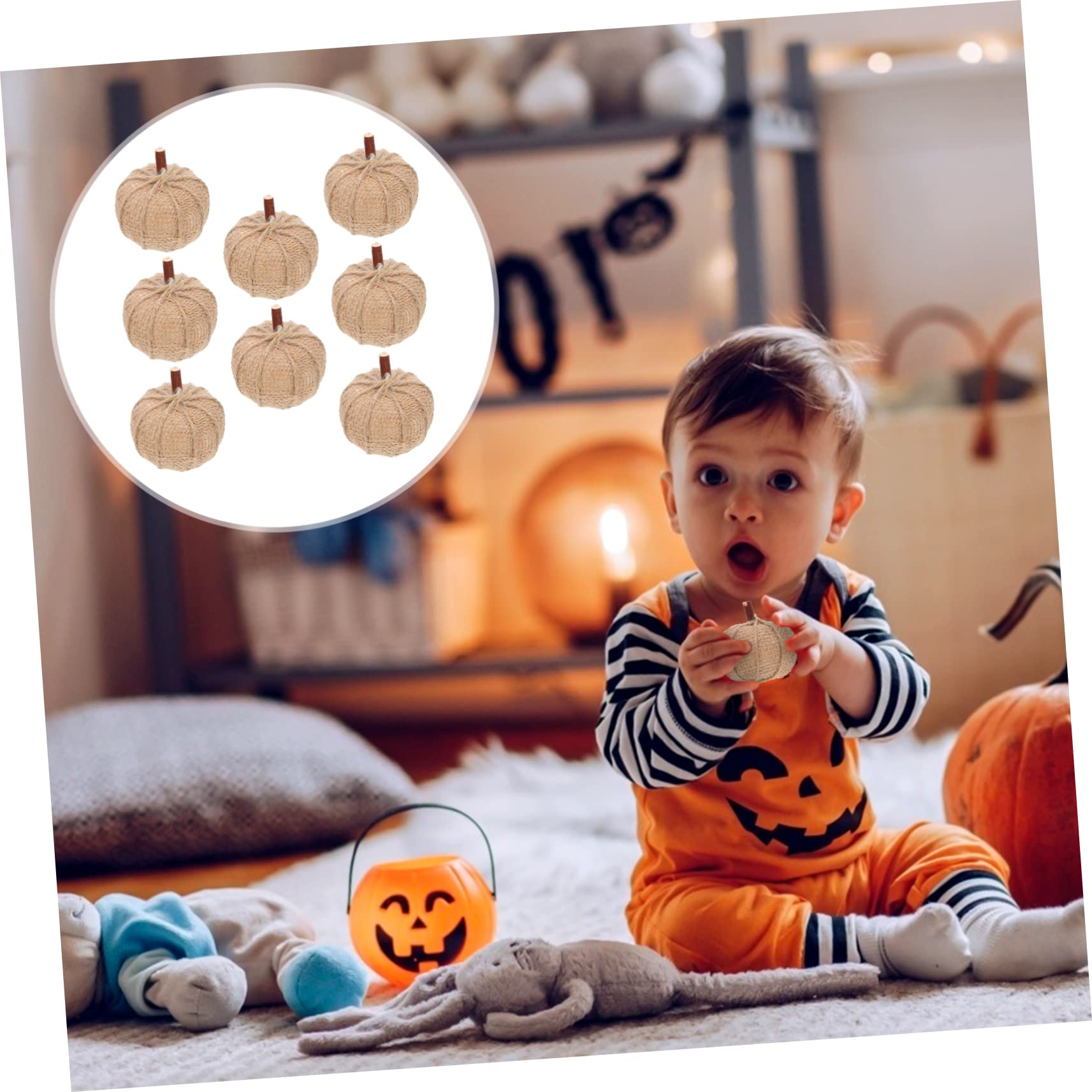 Alipis 24stücke Künstliche Kürbis Für Herbst Und Halloween-Dekoration Wasserdichtes Und Langlebiges Design Für Zuhause Und Partys
