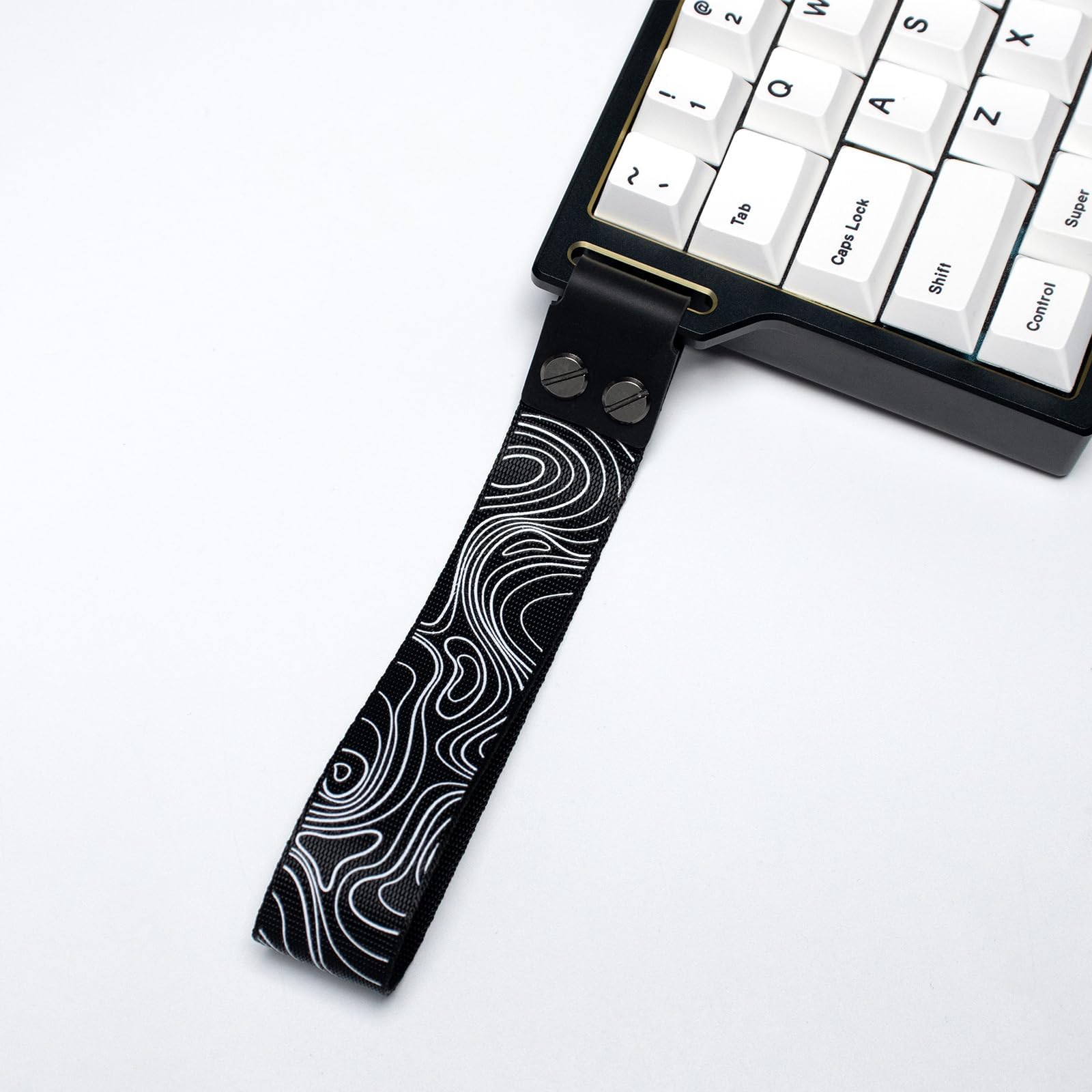 Sumgsn Custom Keyboard Strap with Adhesive Compatible with ATK 68/ Mu68/ Wooting 60he/ Multiple Mechanical Keyboards (Black)