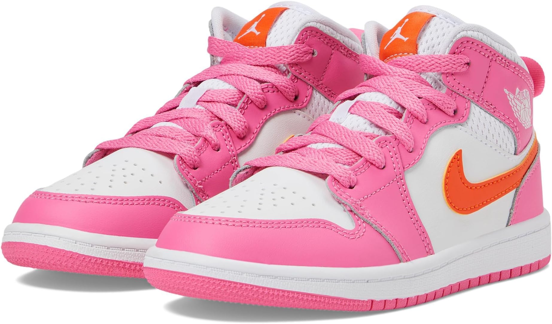 hot pink and orange jordan 1