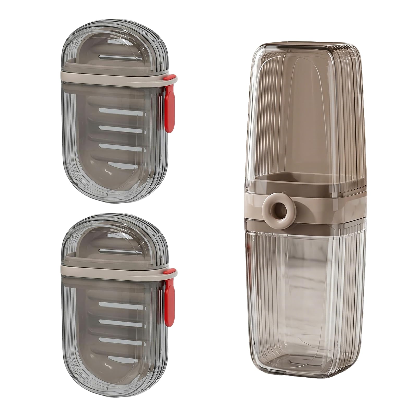 3Pack Travel Soap Case with Lid,Leakproof Waterproof Soap Holder Box Set