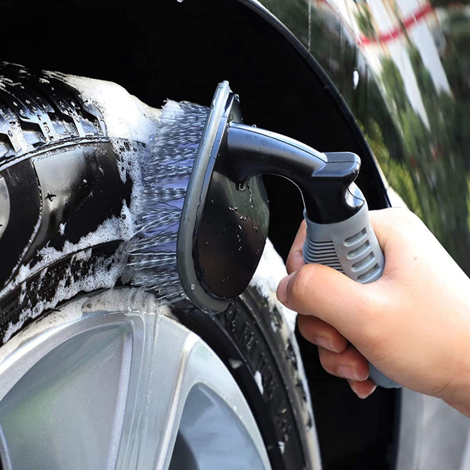 delr 2 Kit per la Pulizia 'Auto | Spazzole per Dettagli Car Detailing | Camion per motociclette Tutti Gli Strumenti per la Pulizia e Parti di Automobili 10 Pezzi, Uffici per Pneumatici da Cucina