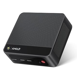 Beelink SER5 MAX Mini PC, AMD Ryzen 7 7735HS(8C/16T, up to 4.75GHz), 24GB LPDDR5 RAM 500GB M.2 2280 PCIe SSD, Mini Computer Support 4K Triple Screen Display/WiFi6/BT5.4/2.5G LAN/USB3.2 - Amazon product rated Grade A