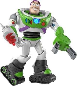 Disney Pixar Toy Story Buzz Lightyear Super Armor Figure with Accessories, Sounds and Lights, Kids Toy GTV23
