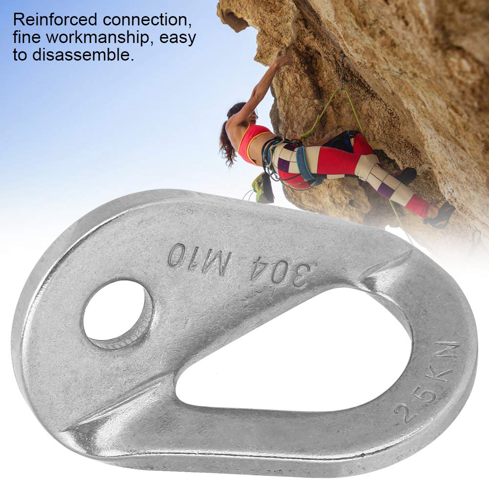 Perno De Pitón De Acero Inoxidable Para Escalada - Carga 25 KN, Compacto (6.5x4 Cm), Para Cuevas Y Roca