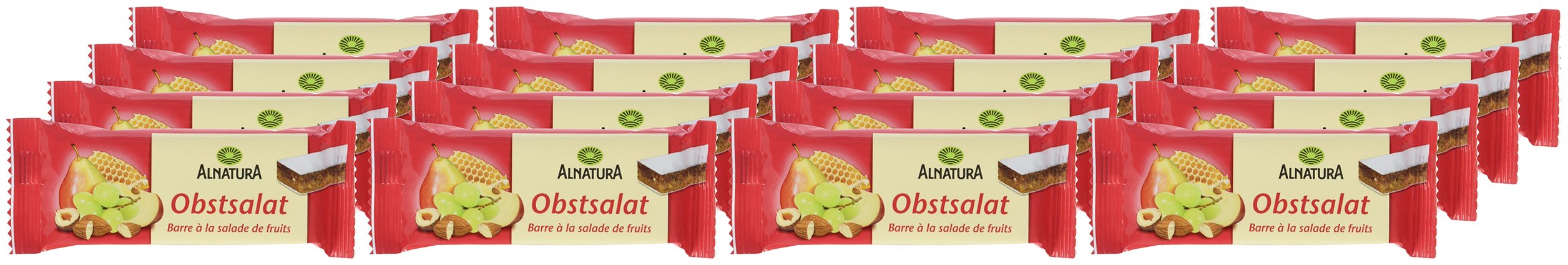 Alnatura Bio Obstsalat-Riegel, 16er Pack (16 x 40 g)