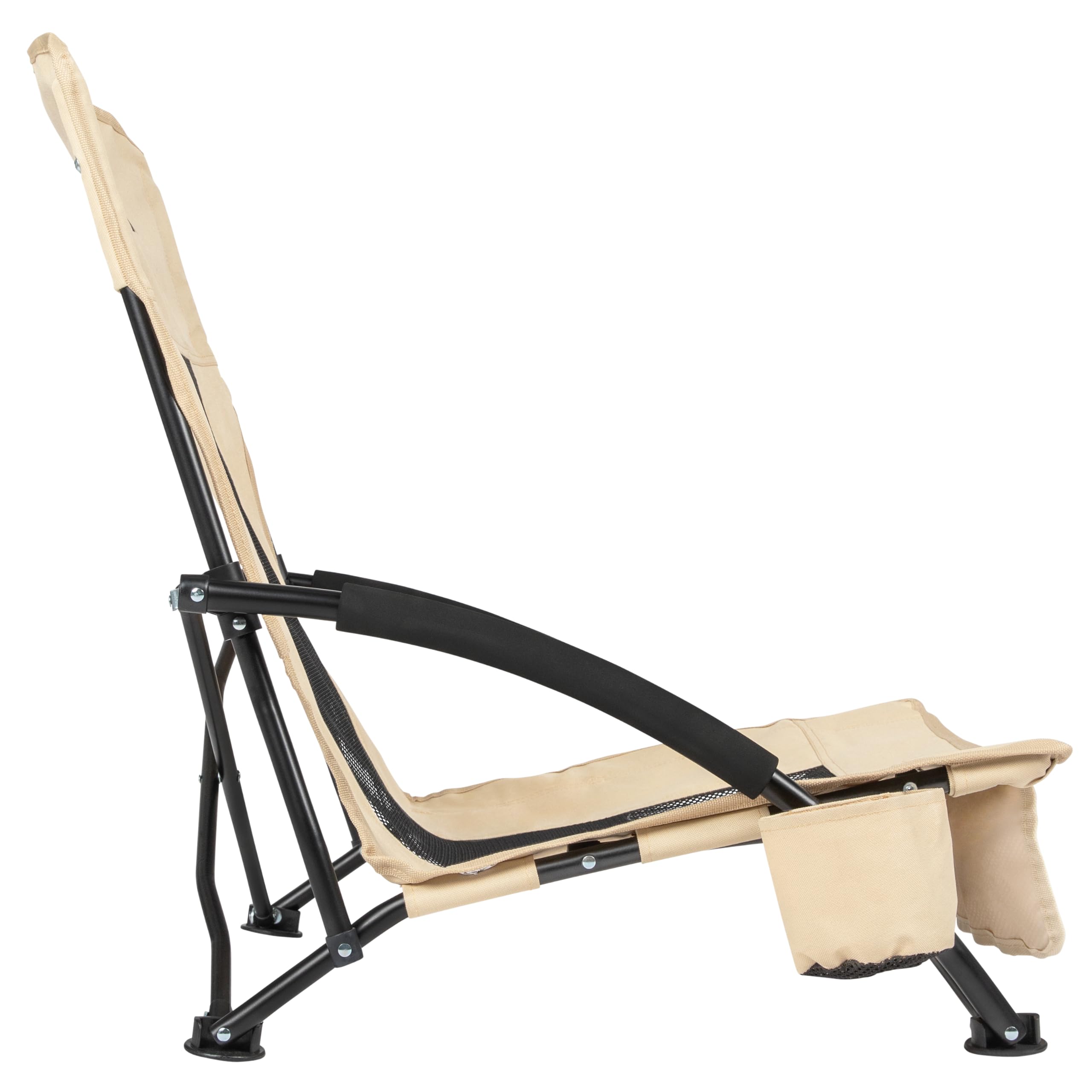 VirtuFit Chaise de plage pliable - Beige