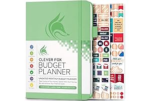 Clever Fox Budget Planner - Financial Expense Tracker Notebook