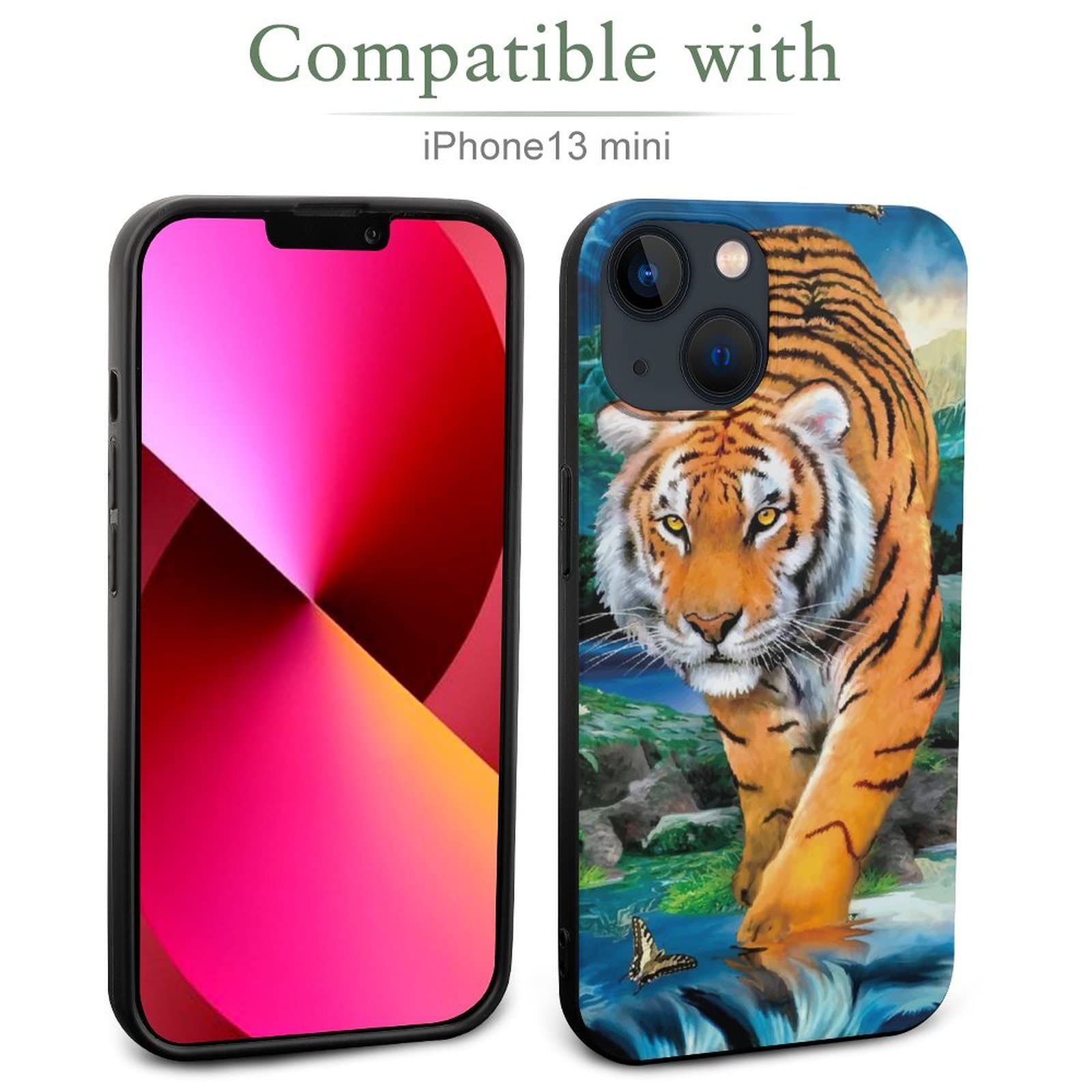 Amazon.co.jp: 面白 スマホケース iPhone 13 タイガー トラ柄 寅虎