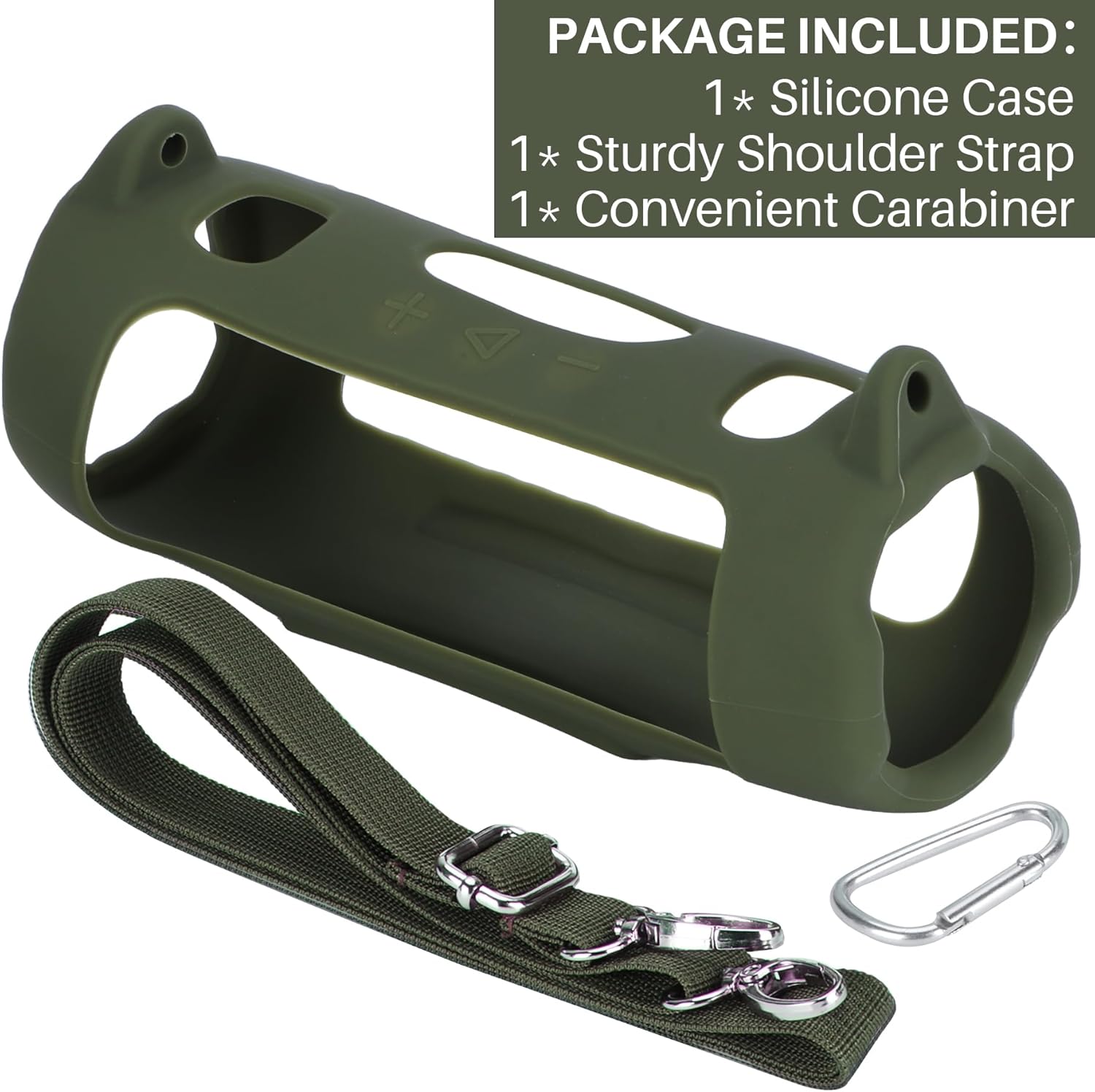 Silicone Cover Compatible with Charge 6 Portable Waterproof Drop-Proof Speaker (Green) - Image 6