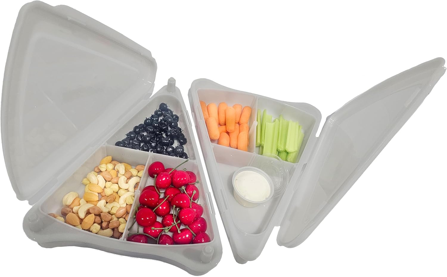 PIZZA STAX™ – 2-Pack Stackable Reusable Pizza Slice Storage Containers | Space-Saving Leftover Pizza Saver, BPA-Free, Microwave & Dishwasher Safe, Snack Holder | Made in USA