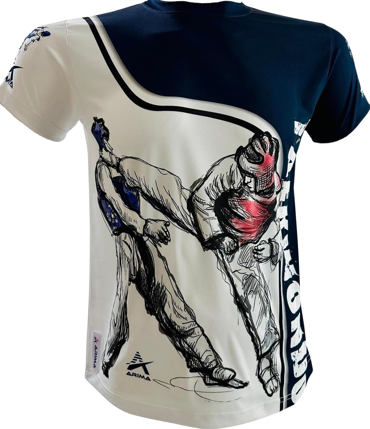 Taekwondo T-Shirt – Quick-Dry Martial Arts Tee for Kickboxing, MMA, Karate – Digital Print, Standard Fit Training Shirt
