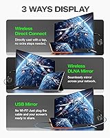 Vista 6 de Adaptador de pantalla inalámbrico iOS 4K Plug & Play de doble banda 2.4G+5G, AIMIBO HDMI inalámbrico para i-Phone i-Pad Android Tablet Laptop