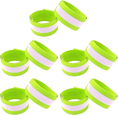 Bandas reflectantes para muñeca, brazo, tobillo, pierna. Equipo reflectante de alta visibilidad para correr para hombres y mujeres para correr por