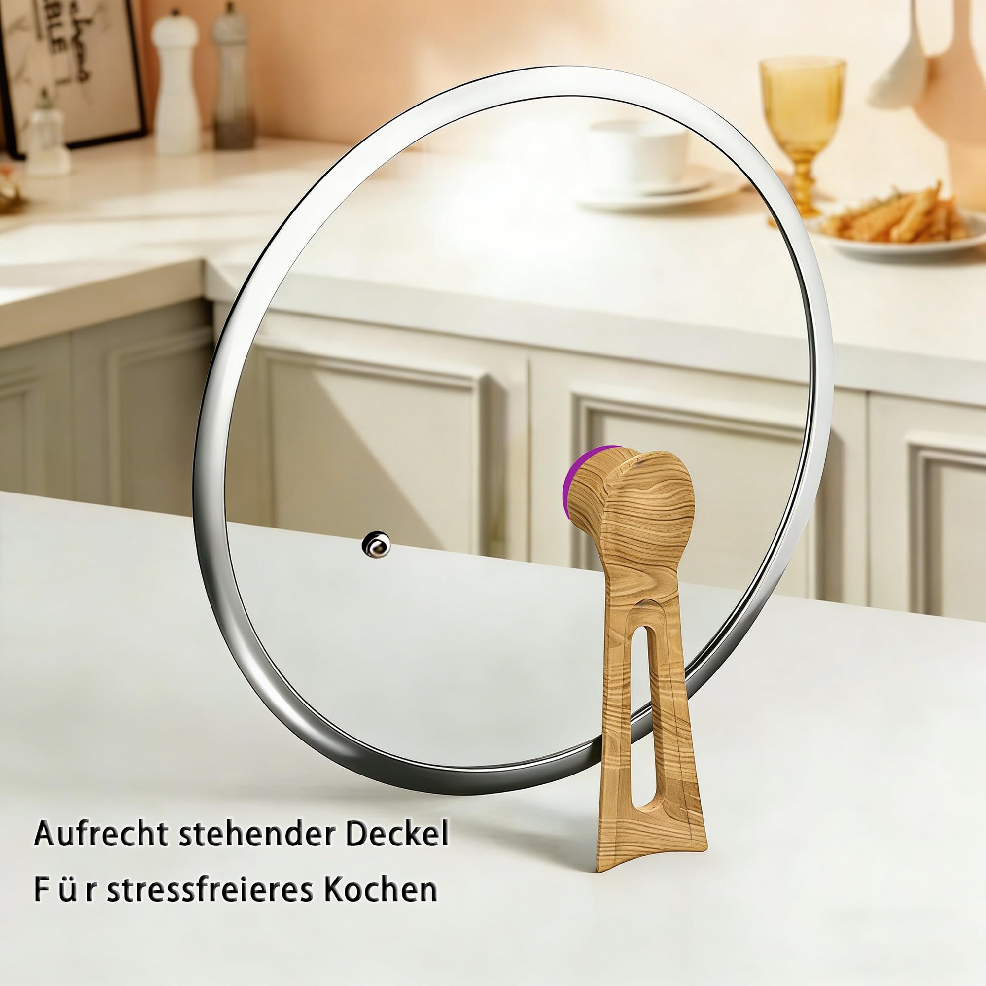 SSGP Titan Wokpfanne 30cm – induktionsgeeignet & 3-Schicht-PFOA-frei | kratzfest, leicht zu reinigen .rostfrei, für alle Herdarten, antihaft,mit Deckel